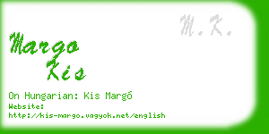 margo kis business card